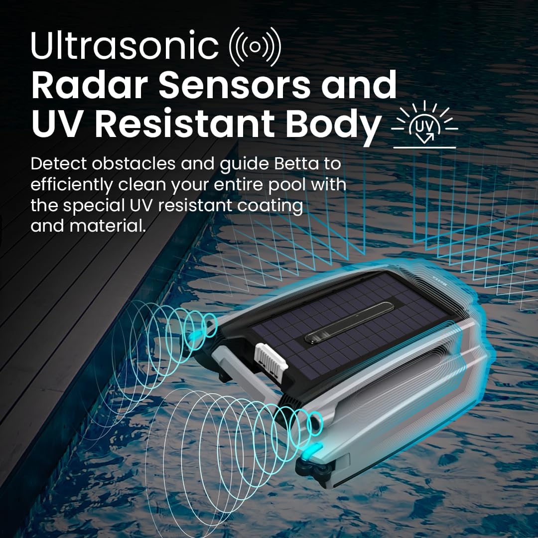 Betta Solar-Powered Robotic Pool Skimmer With Twin SCT Motors - SE Plus
