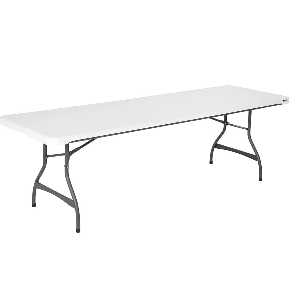Lifetime Commercial Nesting Folding Table 4-Pack, 96 in. x 30 in., White Granite - 8-Foot