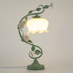 Rose Flower Table Lamp, Green, 60W Max