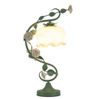 Rose Flower Table Lamp, Green, 60W Max