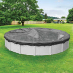 Robelle Ultimate Charcoal Winter Pool Cover For 30 ft Above Ground Pools, 34 ft Cover Size, 4 ft Overlap - 5130-4