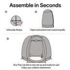 Screen House Camping Room Pop-Up Gazebo 10' x 10' Instant Canopy
