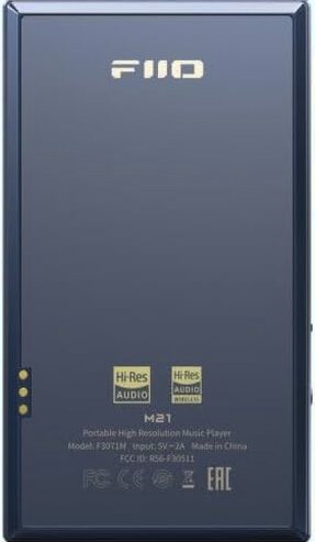 FiiO Hi-Res Music Player, Android 13, Snapdragon 680, 64 GB, Blue-Black - M21