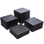 76-Pack Plastic Interlocking Deck Tiles, 68.80 Sq.Ft