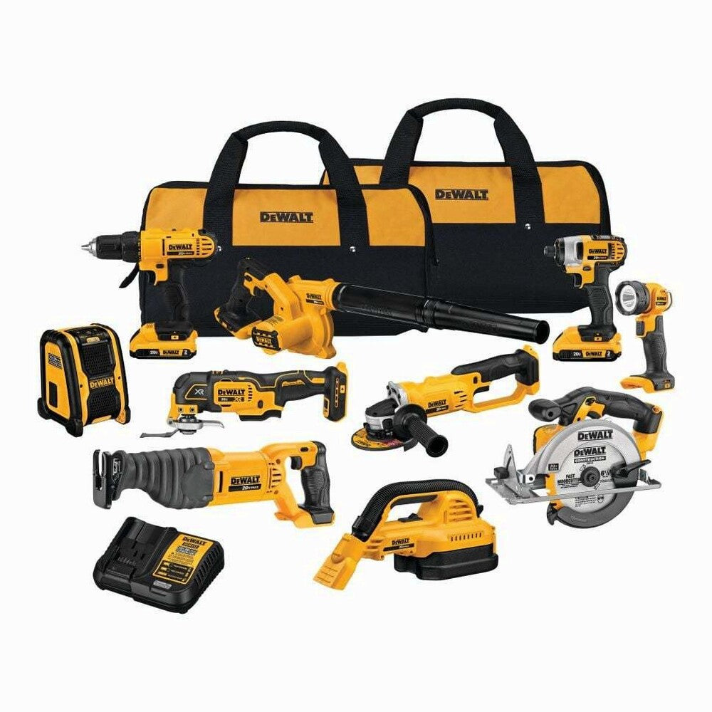 20V MAX 10-Tool Combo Kit With Batteries And Charger - DCK1020D2