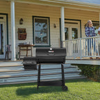 Royal Gourmet 30 Inch Charcoal Grill With Offset Smoker - CC1830F