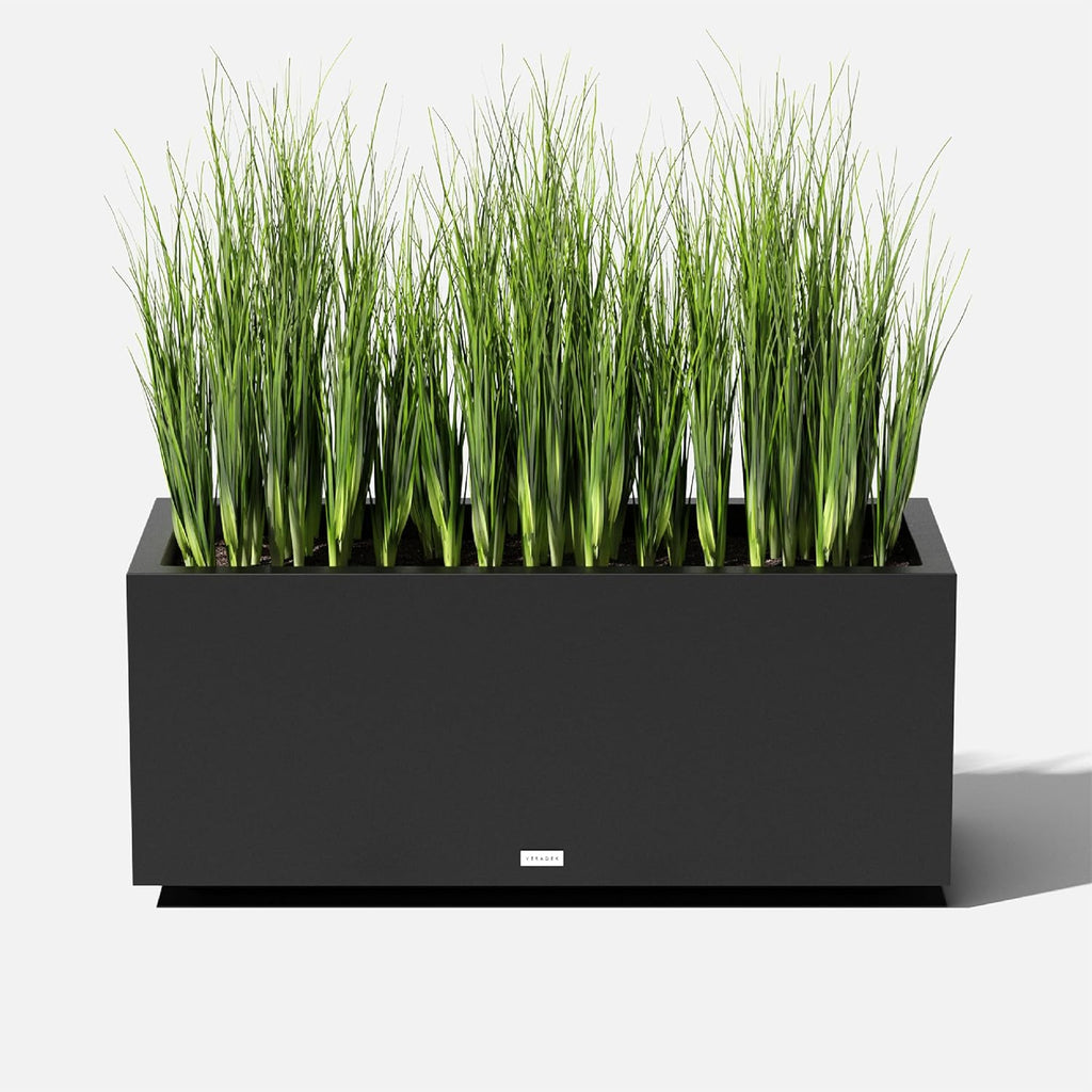 Veradek Rectangular Planter, Large, 16 in x 15 in x 38 in - Block Series Long Box