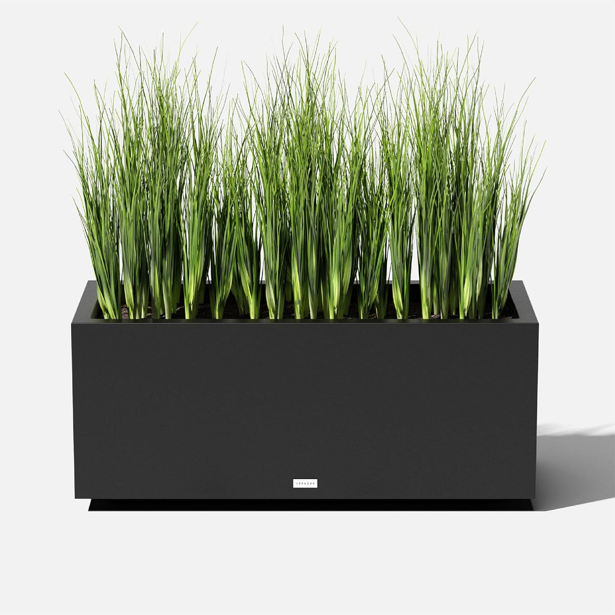 Veradek Rectangular Planter, Large, 16 in x 15 in x 38 in - Block Series Long Box