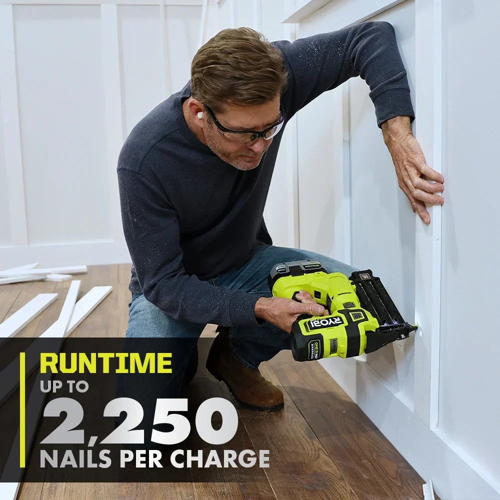 RYOBI 18V ONE+ HP Brushless AirStrike 18GA Brad Nailer