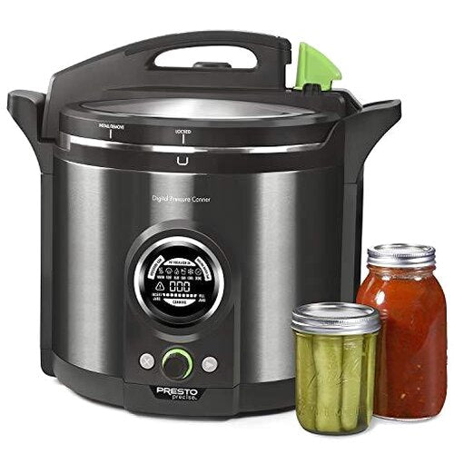 Presto 12 Qt Digital Pressure Canner, Black Stainless - 02144