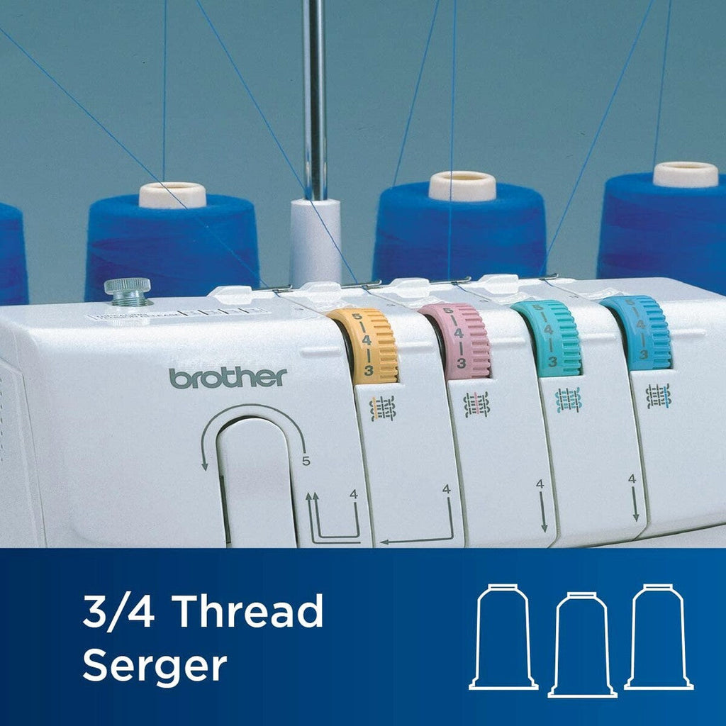 Brother 3/4 Thread Serger With Differential Feed And 3 Accessory Feet - 1034D