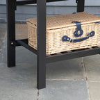 Outsunny Charcoal Grill BBQ With Adjustable Charcoal Height, Black - 846-077