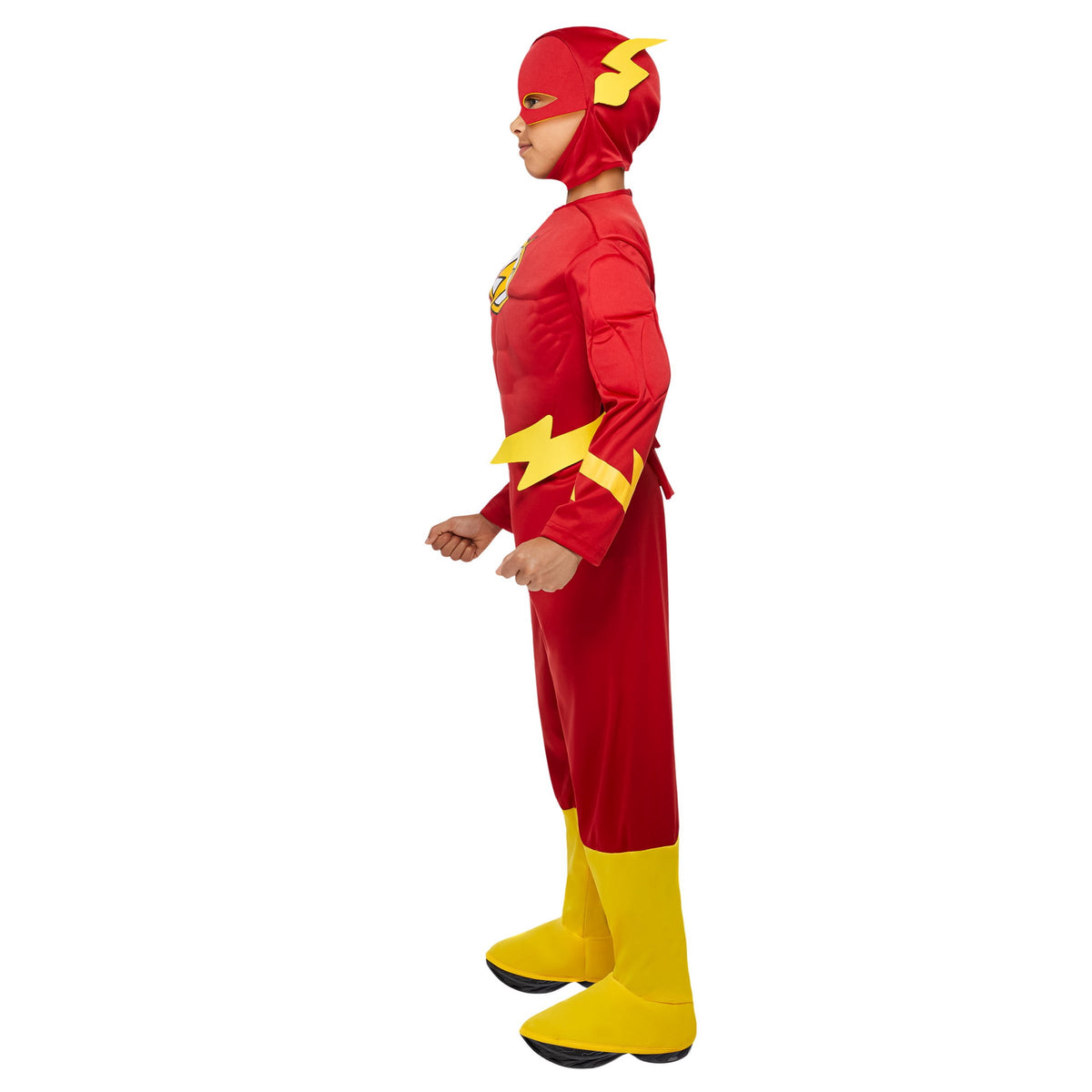 DC Comics The Flash Deluxe Muscle Chest Costume for Toddlers by Rubies, Boys 2T-4T