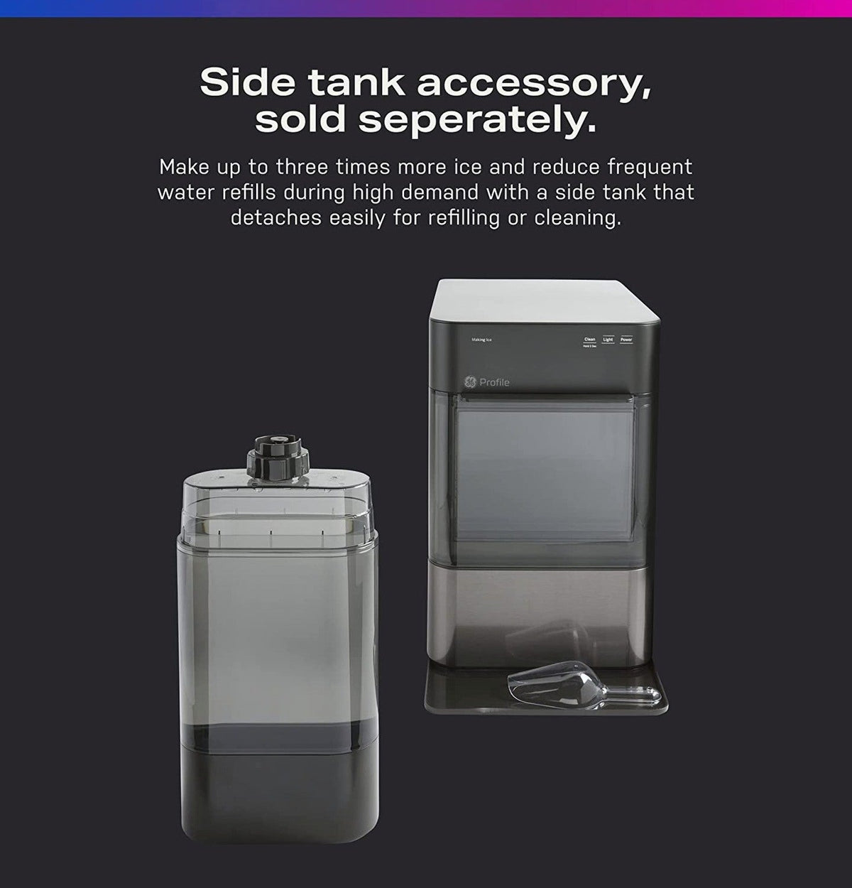 GE Profile Opal 2.0 Countertop Nugget Ice Maker With WiFi - XPIO23BCBT
