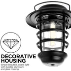 Solar Outdoor Decorative Glass Wall Lantern Light - No Wiring