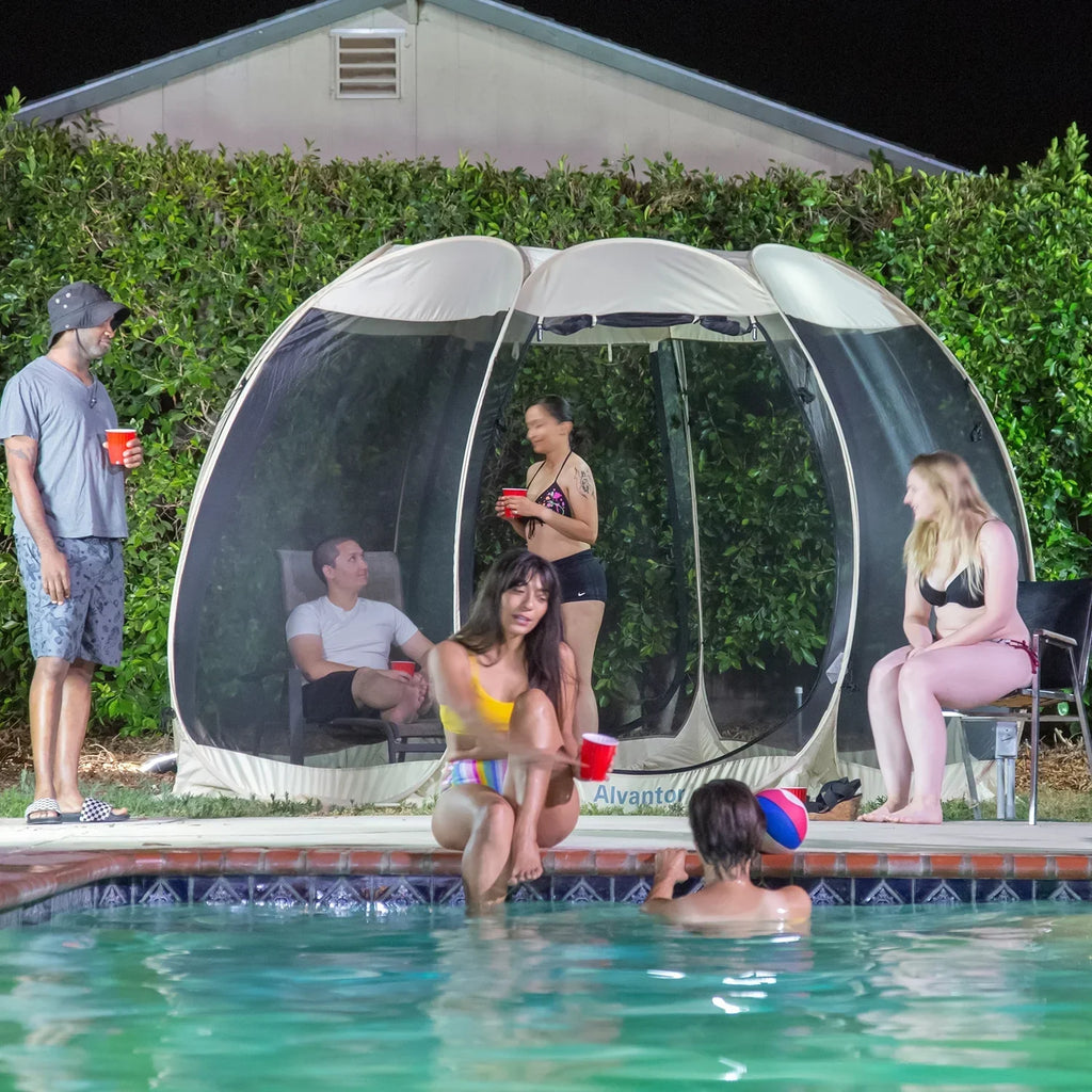 Screen House Camping Room Pop-Up Gazebo 10' x 10' Instant Canopy
