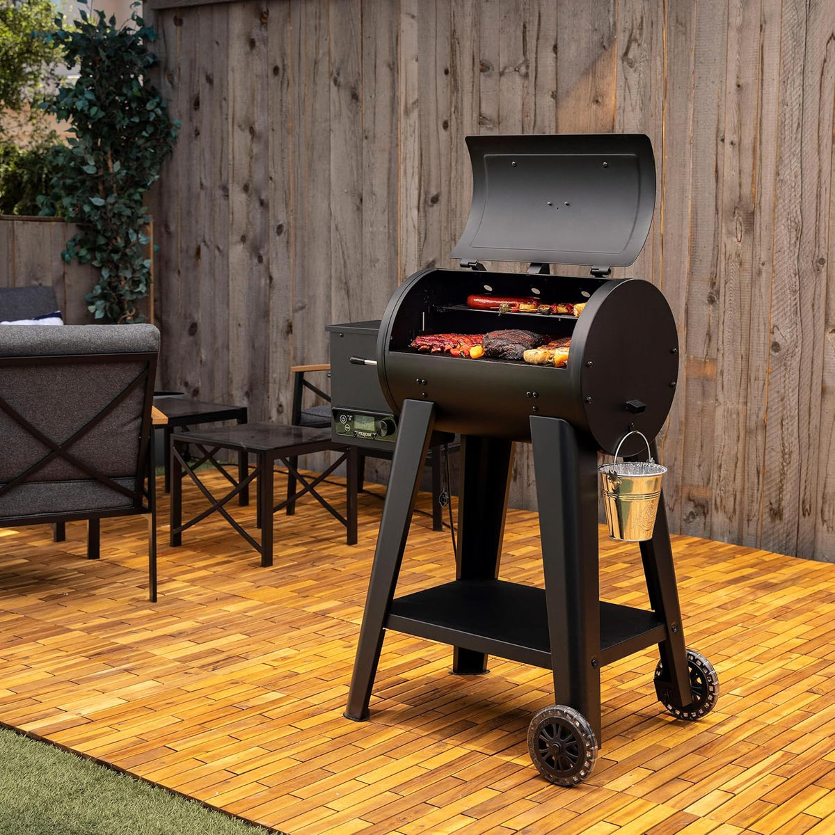 Pit Boss Wood Pellet Grill, 518 sq in, 5 lb, Matte Black - PB500FB2 11086