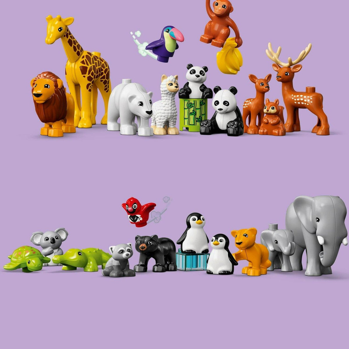 LEGO DUPLO Wild Animals Of The World Building Toy Set, 142 Pieces - 10975