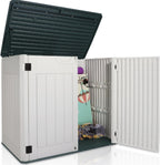 Resin Outdoor Storage Box, 47 Cu Ft, Lockable, Waterproof
