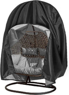 Patio Wicker Hanging Basket Chair With Stand - 600lbs