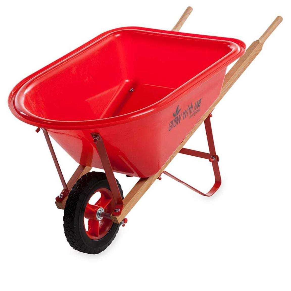 HearthSong Grow With Me Child's Wheelbarrow - 33in L x 17in W
