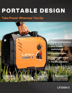 LIFAN Gasoline Inverter Generator 2300W - Portable Parallel Capable