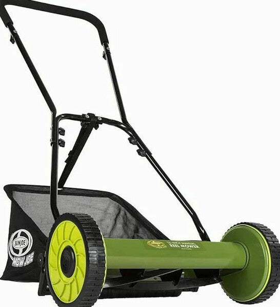 Sun Joe Manual Reel Mower With Grass Catcher, 16 Inch - MJ500M