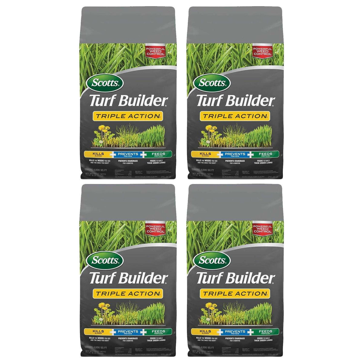 Scotts Turf Builder Triple Action Weed Destroyer And Lawn Fertilizer