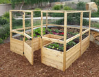Deer-Resistant Cedar Raised Garden Bed Kit 8 x 8 x 20 in