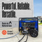 Westinghouse Tri-Fuel Portable Generator, 13500 Peak Watt, Remote Electric Start