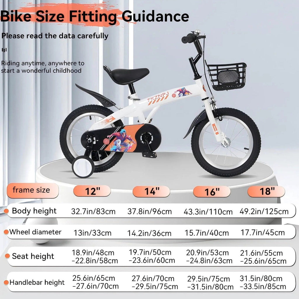 Baprem Girls' Bicycle, 18 Inch, Pink - Single Speed