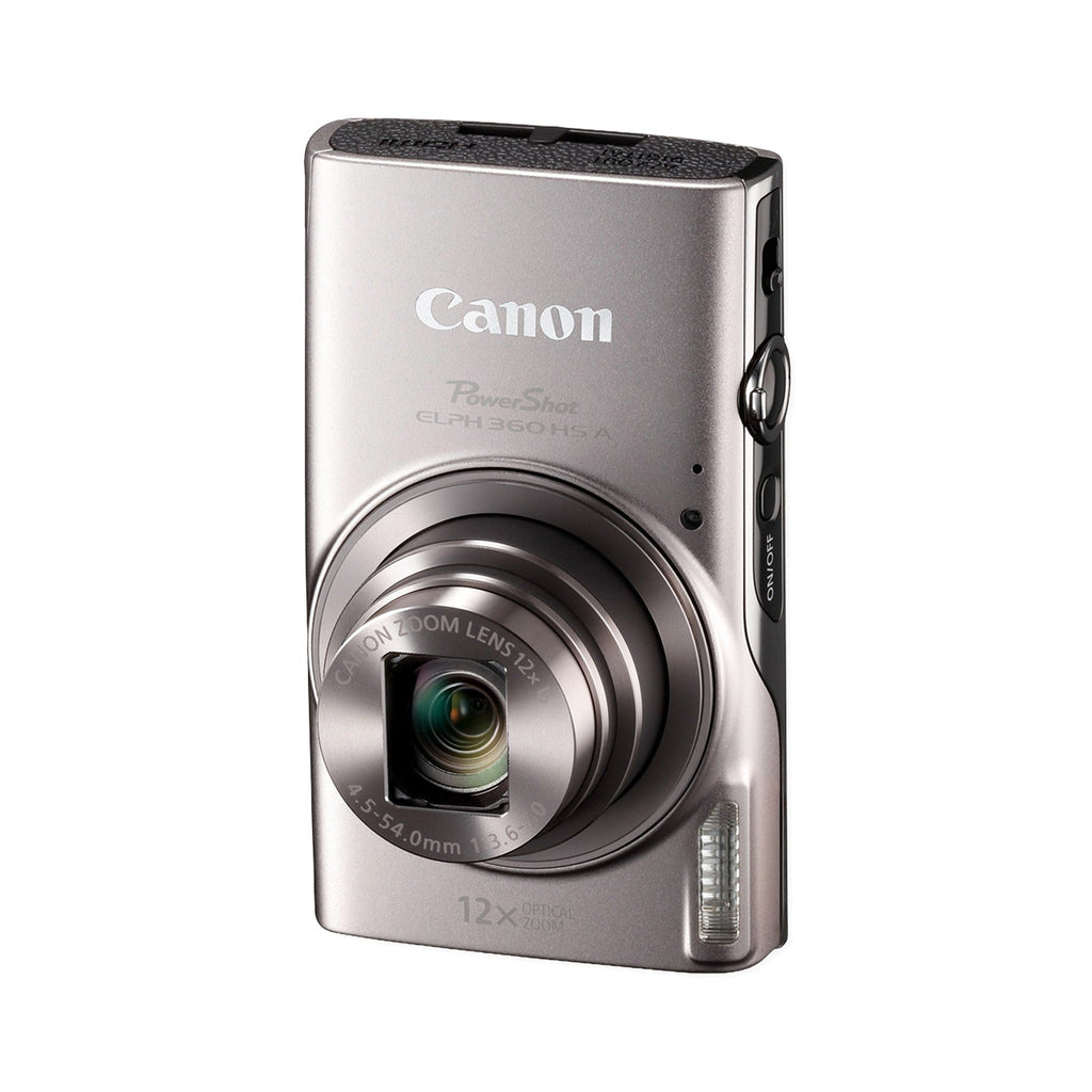 Canon PowerShot ELPH 360 Camera, Silver