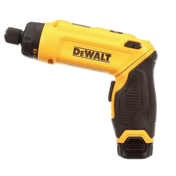 DEWALT 8V MAX Cordless Gyroscopic Screwdriver With Adjustable Handle, (2) 1.0Ah Batteries, Charger, And Bag