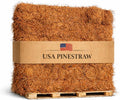 USA Pinestraw Long Needle Pine Straw Mulch, 2400 Sqft Coverage, 1 Set