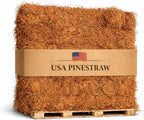 USA Pinestraw Long Needle Pine Straw Mulch, 2400 Sqft Coverage, 1 Set
