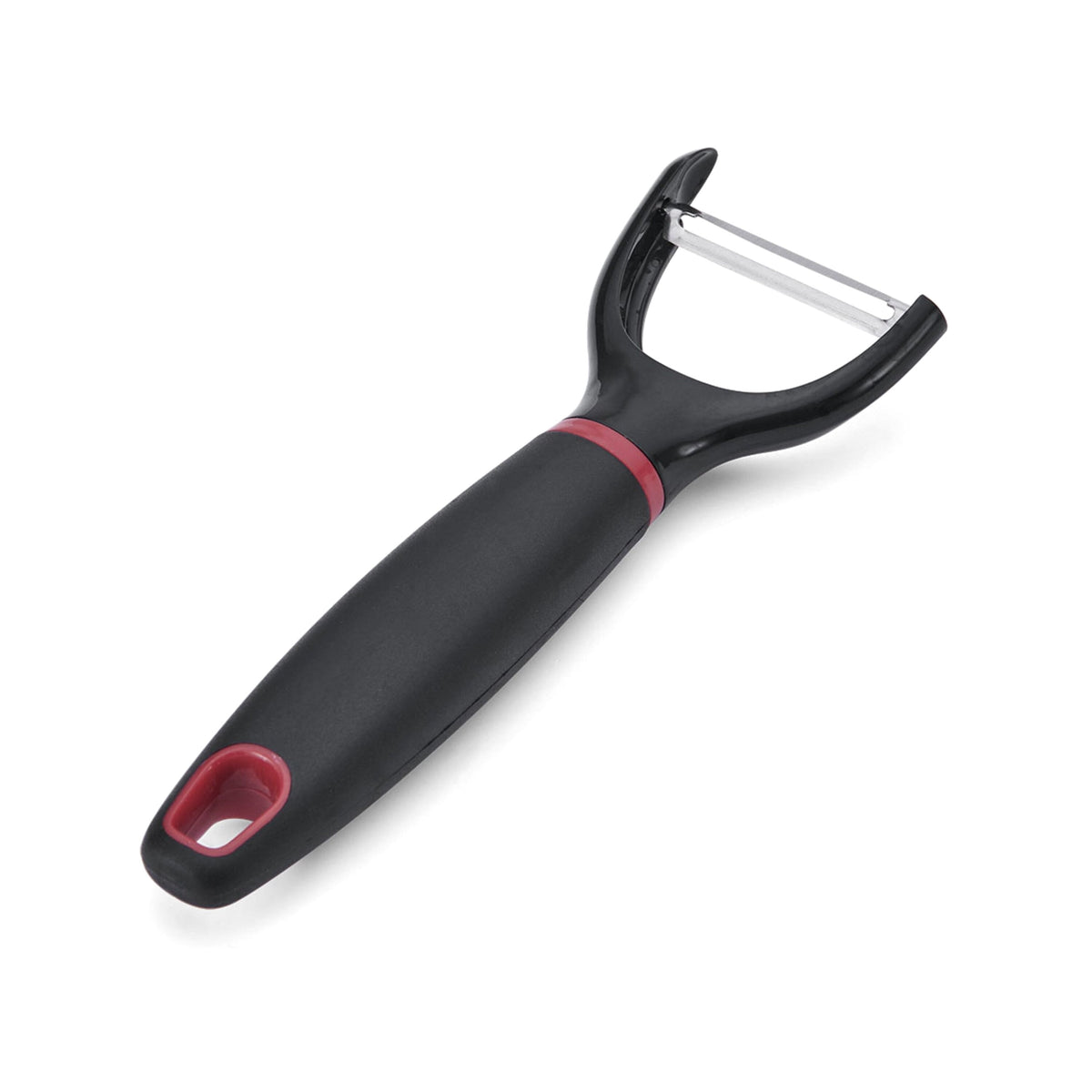 Stainless Steel Y Peeler With Black Plastic Handles