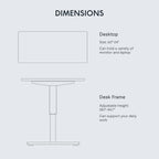 FLEXISPOT Electric Standing Desk With Whole-Piece Desktop - EN1