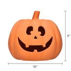 Jack-o'-Lantern Decoration, Terracotta, 9.25", Halloween by Way To Celebrate
