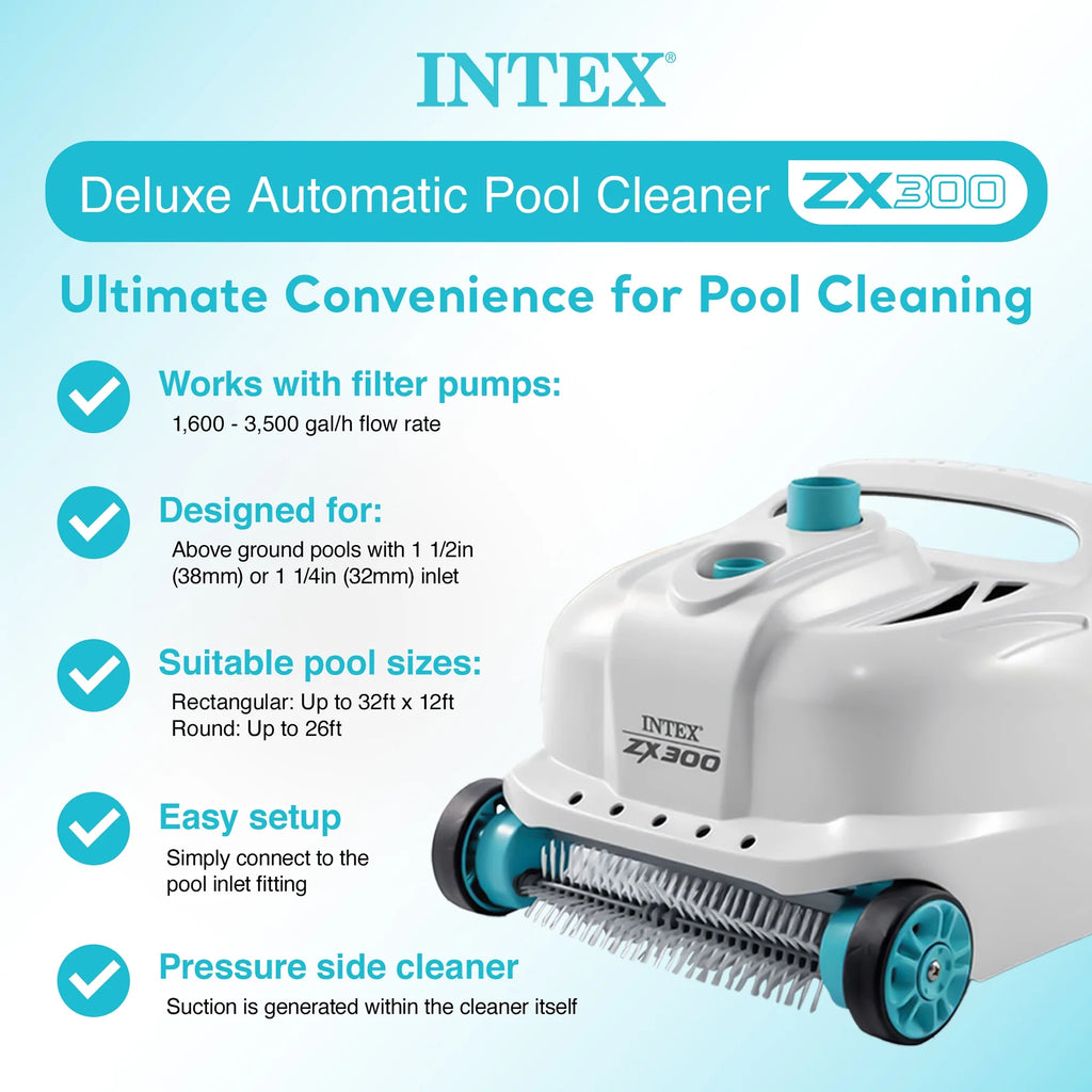 INTEX Ultra XTR Above Ground Pool 24ft x 12ft x 52in With 2 Floating Recliners And Mega Chill II Cooler