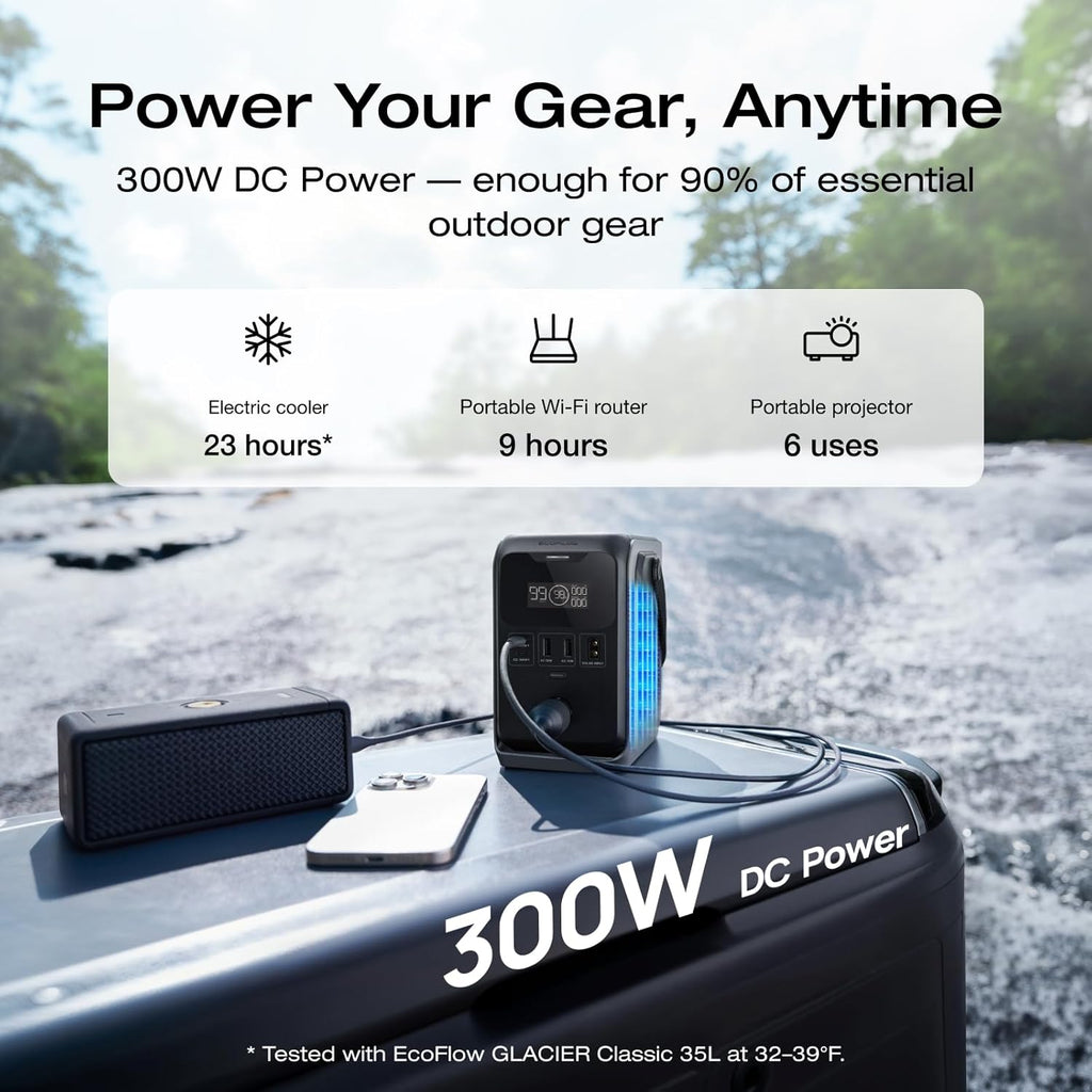 EF ECOFLOW TRAIL 300 DC Portable Power Station 288Wh LiFePO4 Battery 300W DC Output - TRAIL 300
