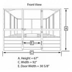 Deer-Resistant Cedar Raised Garden Bed Kit 8 x 8 x 20 in