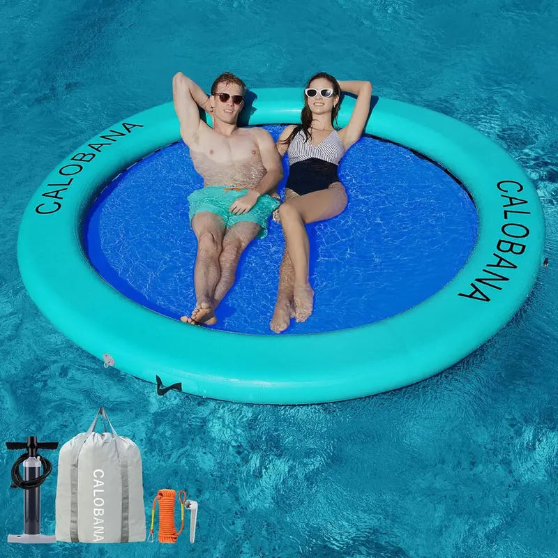 Inflatable Floating Ring Hammock And River Tube - 6-Circle, 8-Circle, 10-Circle Or 3-6-Circle