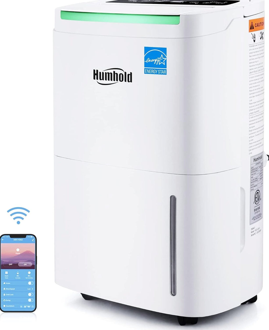 HUMHOLD Portable Air Conditioner 12000 BTU, White, 3-in-1 With Remote - HDPAC-10-A1