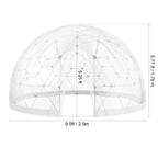 KFFKFF Outdoor Dome Tent, 9.5 Ft Clear PVC - GB-DOME-9.5