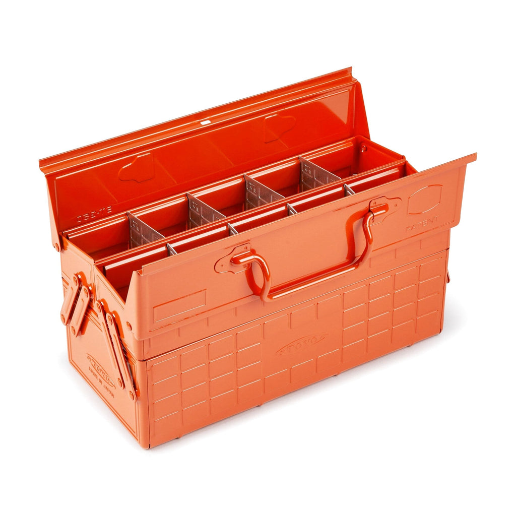Toyo Steel Cantilever Tool Box, Burnt Orange - ST-350