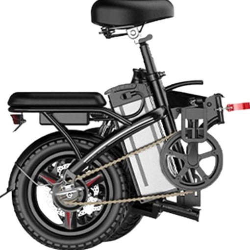 Folding Electric Bike 250W, 14 Inch, LCD Display, Removable Battery, Dual Disc Brake, Black
