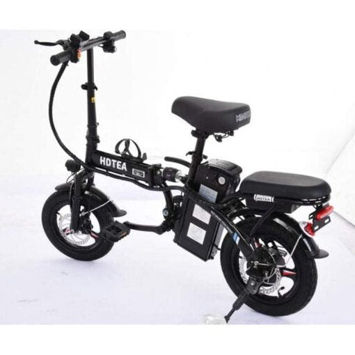 Folding Electric Bike 250W, 14 Inch, LCD Display, Removable Battery, Dual Disc Brake, Black