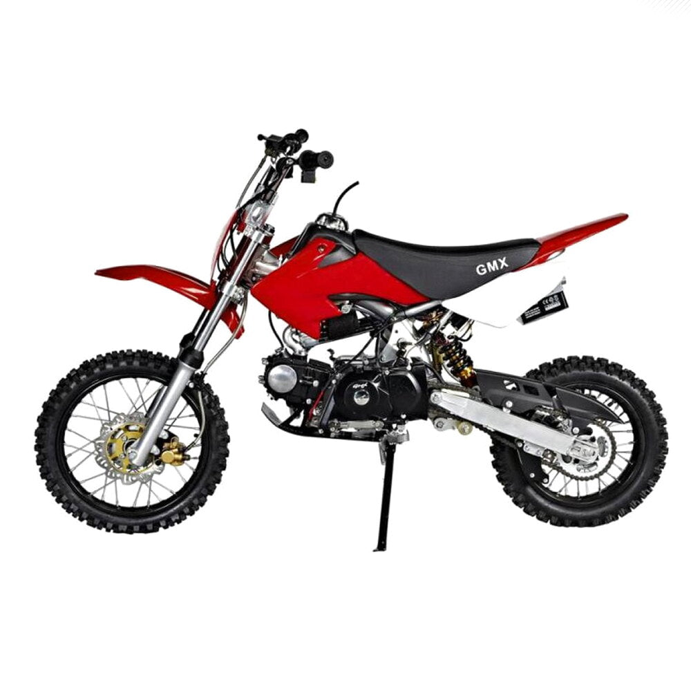 GMX Semi-Automatic Dirt Bike 125cc, Red, Air-Cooled 4-Stroke - Rider X