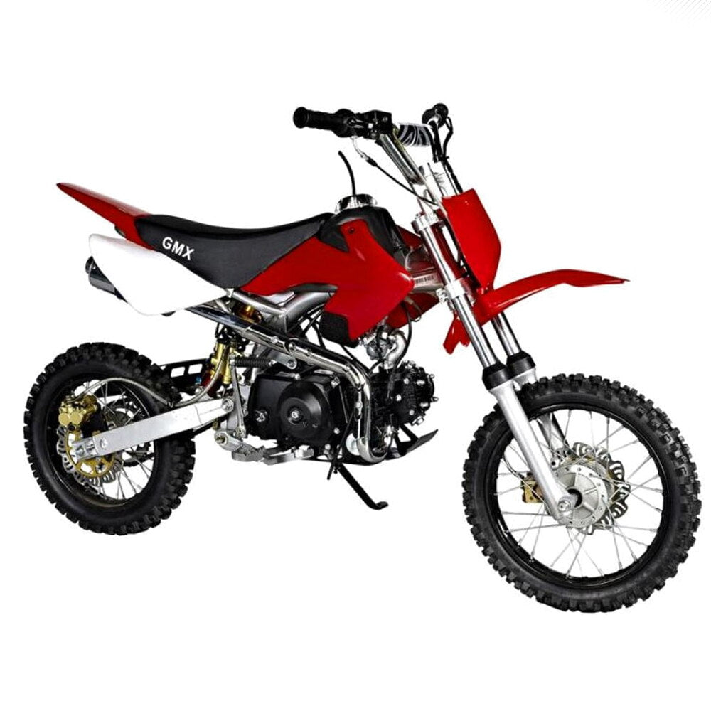 GMX Semi-Automatic Dirt Bike 125cc, Red, Air-Cooled 4-Stroke - Rider X