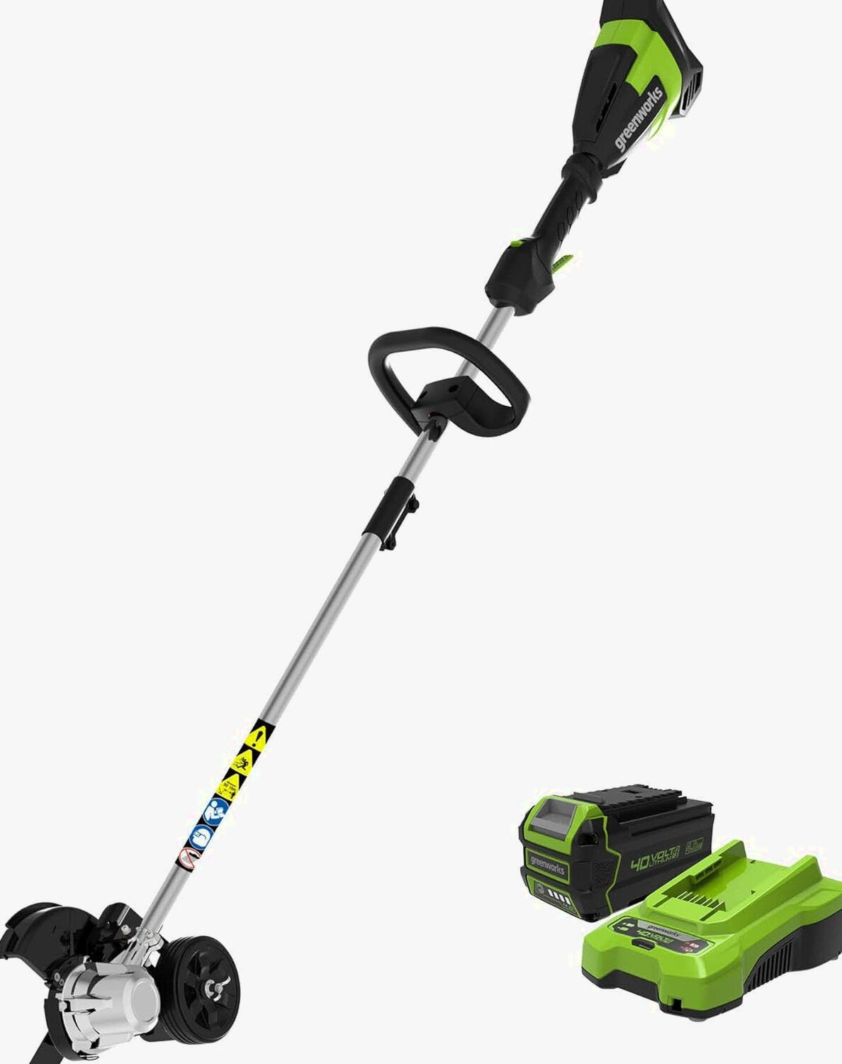 Greenworks 40V Brushless Edger With 8in Blade, 4.0Ah Battery And Charger